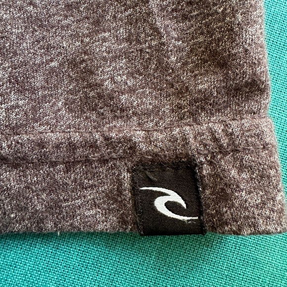 RIP CURL Men’s Brown Graphic Short Sleeve T-shirt. Rip Curl Logo On Front.Size L - Picture 4 of 7